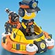 Keroro Gunso Plastic Model Collection Sea King Kururu + Kuru Arm