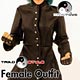 Triad Style - Female Outfit: Chosen One Leather Set TSF-039