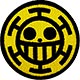 Anime ONE PIECE - Removable Patch: Heart Pirates