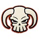 Anime ONE PIECE - Velcro Patch: Ace Skull