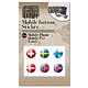 World Flags Mobile Button Sticker B