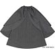 For 50cm Dolls - Black Raven Clothing: Corneille Long Skirt/ Gray Stripe (Doll Clothing)