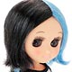 パンクミディかつら ブルー×ブラック[ペットワークス]《０２月予約》