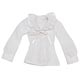 Pureneemo M Size PNM - Frilled Collar Blouse: White (Doll Clothing)