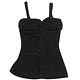 Pureneemo M Size PNM - Center Button Camisole: Black (Doll Clothing)