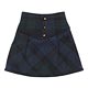 Pueneemo M Size PNM - 3 Buttoned Mini Skirt: Green Check (Doll Clothing)