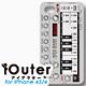 iOuter for iPhone 4S/4 シンセサイザー（シルバー）