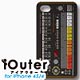 iOuter for iPhone 4S/4 シンセサイザー（ブラック）