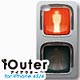 iOuter for iPhone 4S/4 信号機（赤）