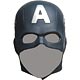 Marvel Avengers Narikiri Rubber Mask - Captain America Single