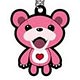 Chara-Clean - Earphone Jack Jack Bear: CE-J01 Pink