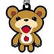 Chara-Clean - Earphone Jack Jack Bear: CE-J02 Brown