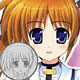 Magical Girl Lyrical Nanoha ViVid - Medal Keychain: Nanoha Takamachi