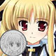 Magical Girl Lyrical Nanoha ViVid - Medal Keychain: Fate T. Harlown