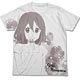 K-On!! - Yui All Print T-shirt/ WHITE - L