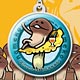 Touch Detective Mushroom Garden - Mascot Charm Collection vol.2 E: Sitting Funghi