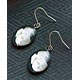 Umonya - Silver Crest Series Pierced Earrings: Takenaka Hanbe