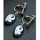 Umonya - Silver Crest Series Earrings: Masamune Date