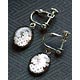 Umonya - Silver Crest Series Earrings: Yukimura Sanada
