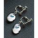 Umonya - Silver Crest Series Earrings: Motochika Chosokabe