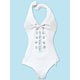 Pureneemo M Size PNM - Swimsuit (Laced-up Type)/ White (Doll Clothing)