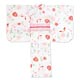 50cm Sized Doll Wear 50 Yukata Set -Butterfly and Morning Glory- White (Doll Clothing)