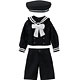 Pureneemo XS PNXS Gymnasium Sailor Uniform Set - Black (Doll Clothing)
