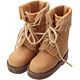 Short Dwarf Boots Beige (Doll Clothing)