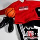 KC Design 1/6 Basketball Warm Up Suit Set (Chicago Basketball/ Red)