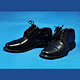Original 1/6 Men's Shoes - Black VHS-02 (Doll Accessory)