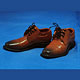 Original 1/6 Men's Shoes - Yellow Brown VHS-04 (Doll Accessory)