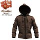 1/6 Scaled Doll Costume - Zip Up Parka/ Brown (WT-16B) (Doll Clothing)