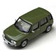 Lumyno Diecast Complete Model 1/43 Nissan Rasheen Type I 1997 Cedar Green