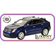 LUXURY Resin Model Car 1/43 Cadillac SRX Crossover 2011 (Imperial Blue)