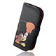 PS Vita Disney Character Flap Type Leather Jacket (Print) - Mickey Black