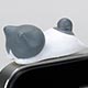 Nyanko Ear Phone Jack Accessory - Gomen Style Napping Cat