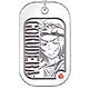 Reborn! - Rhinestone Dog Tag Strap: Gokudera