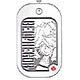 Reborn! - Rhinestone Dog Tag Strap: Belphegor