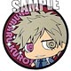 Uta no Prince-sama - Coaster Shaped Rubber Keychain: ChimiPri Series Ranmaru Kurosaki