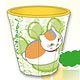 Natsume Yuujinchou - Melamine Cup: Nyanko Sensei Green