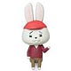 Paper Rabbit Roppe - Decopin (Earphone Jack Accessory): Roppe Red & White Cap