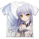 Original Angel Beats! - Kanade Full Graphic T-shirt/ BLACK - XL