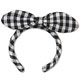Pureneemo M Size Sarah's A La Mode - Head Band/ Black Checkers (Doll Clothing)