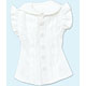 Pureneemo M Size PNM - Sailor Frilled Blouse/ White (Doll Clothing)