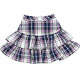Pureneemo M Size PNM - Frilled Tiered Skirt/ Black Checkers (Doll Clothing)