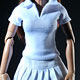 FLIRTY GIRL 1/6 Female Tennis Wear Set - White