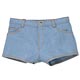 50cm Doll Size - Denim Hot Pants/ Light Blue (Doll Clothing)