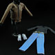 1/6 Men's Jacket Suit Set - Brown (Doll Clothing)