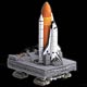 スペースドラゴンウイングス 完成品 1/400 スペースシャトル “ディスカバリー” ブースター付 w/クローラー・トランスポーター[プラッツ]《０５月予約※暫定》