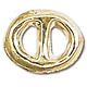 Azone Original 1/6 Doll Material Parts 5x4 Round Buckle GOLD(Back-order)